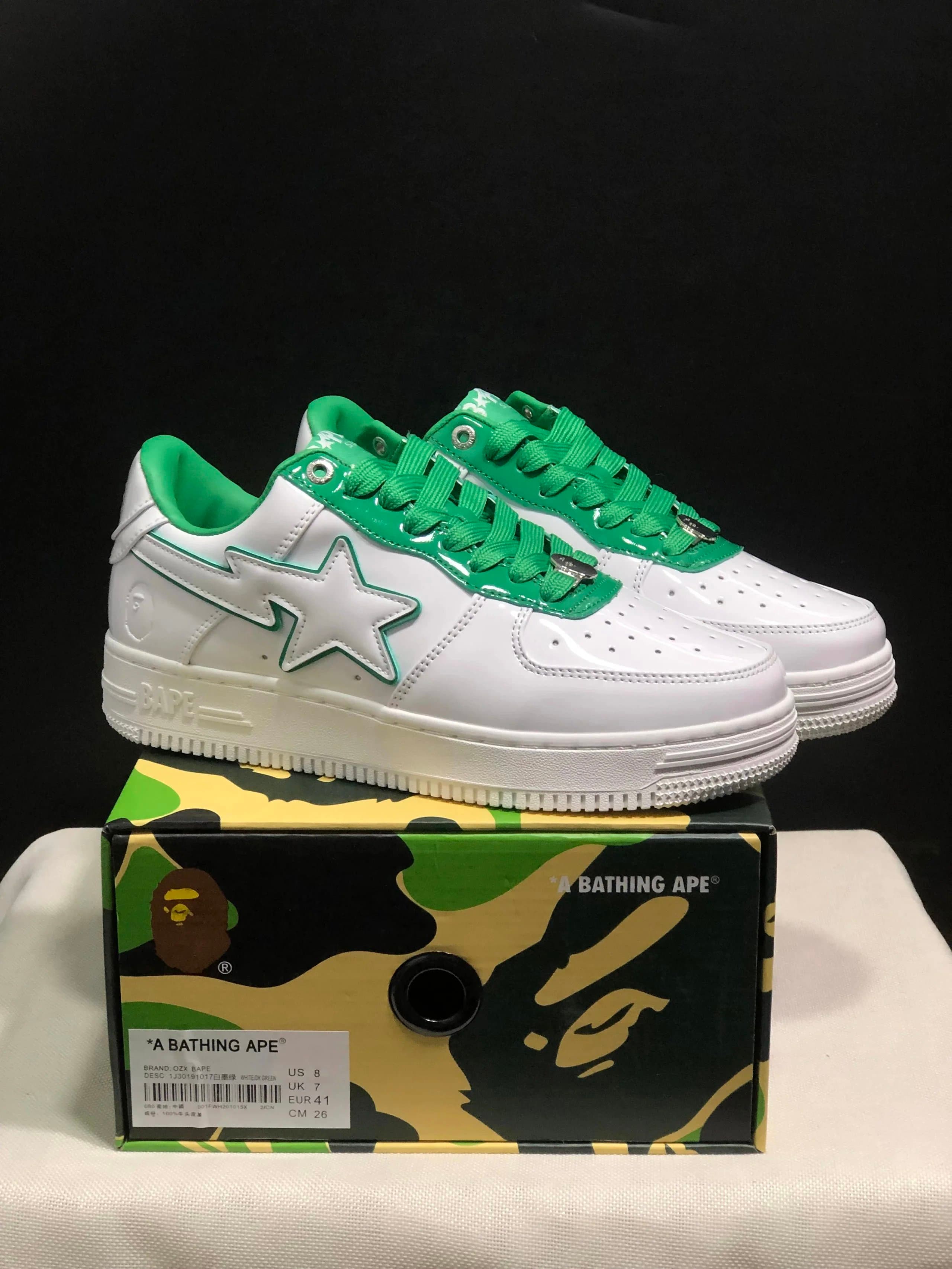 OZX BAPE White/Teal Green