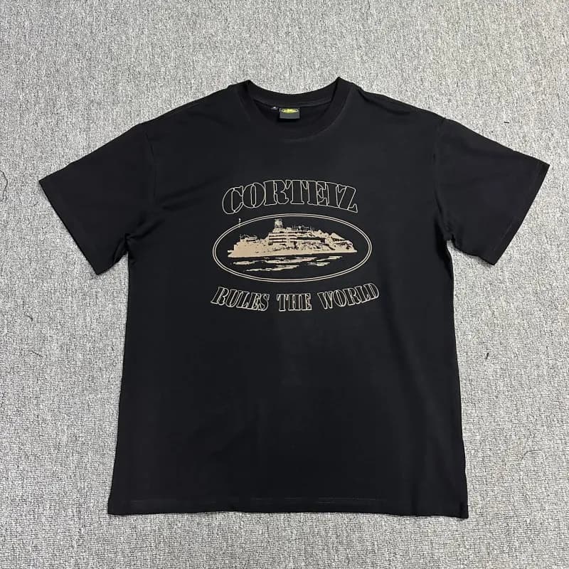 Corteiz T-Shirt Camo Logo — 3103 黑咖