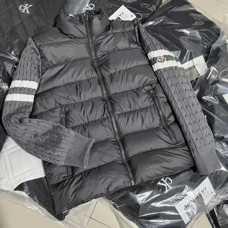 Stone Island Quilted Jacket Knit Sleeve — 11