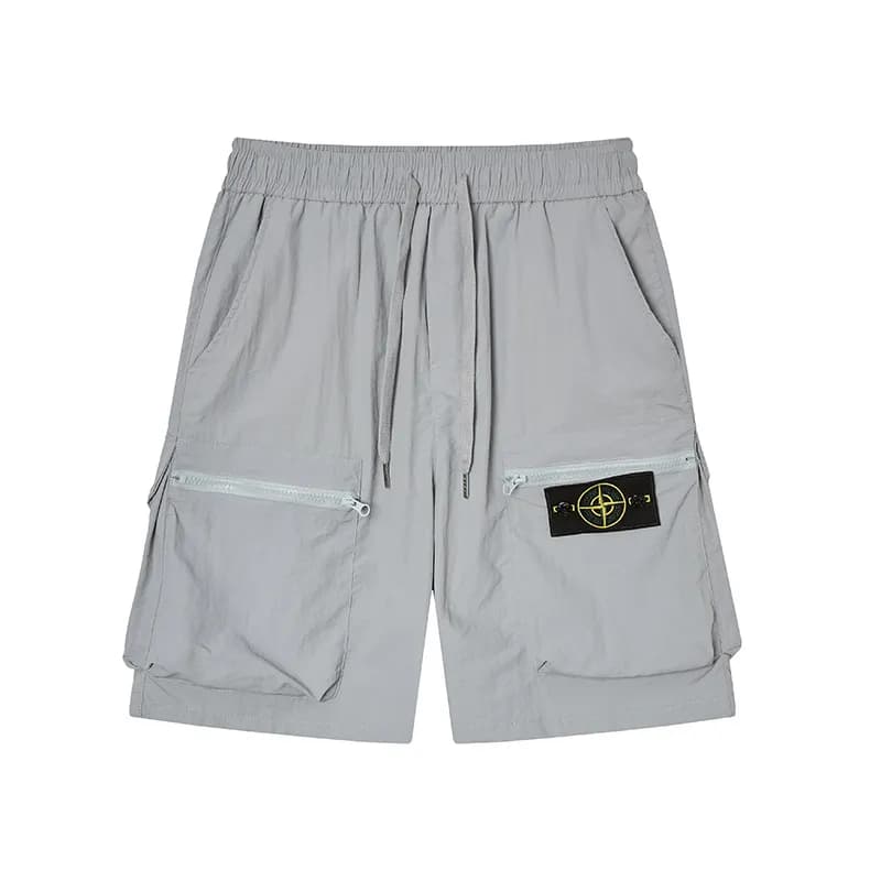 Stone Island Cargo Joggers Olive Grey — 17灰色速干短裤