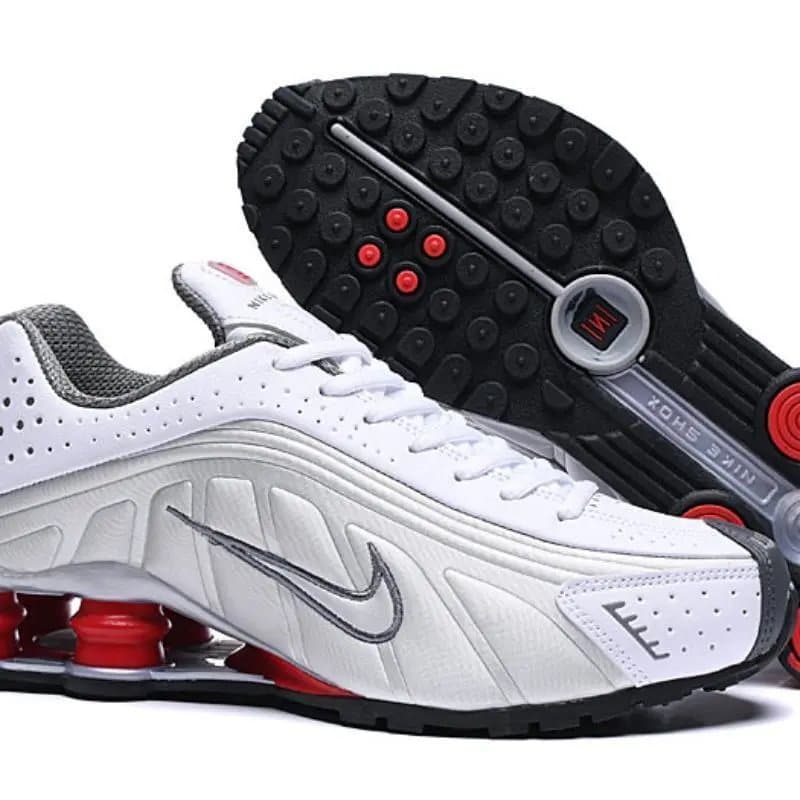 Nike Shox R4 Metallic Silver — EU36-EU45（下单留言备注尺码）没有半码 · R4-白银红