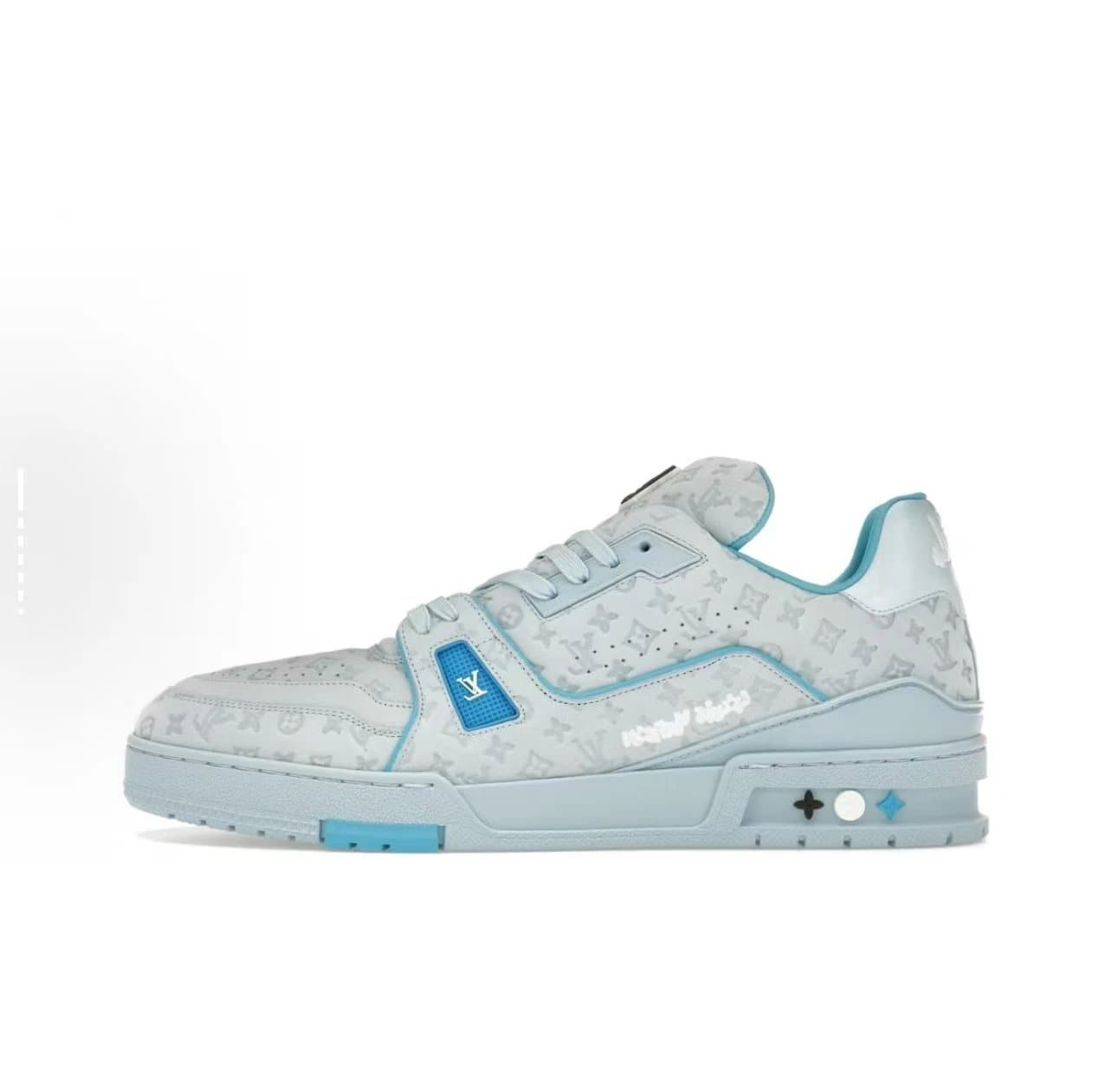 Louis Vuitton × Travis Scott LV Trainer Monogram Ice Blue