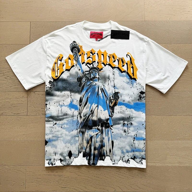 Godspeed Graphic Tee Statue of Liberty Print