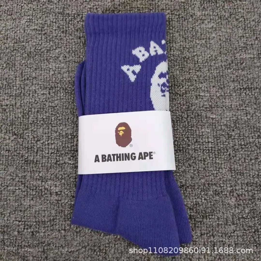 BAPE Crew Socks Ape Head Logo