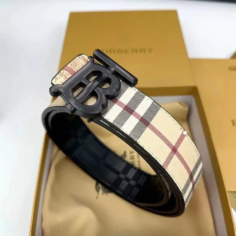 Burberry TB Logo Belt Classic Check