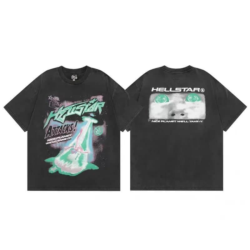 Hellstar Graphic Tee 1996 Flame Logo — 0129038ZX