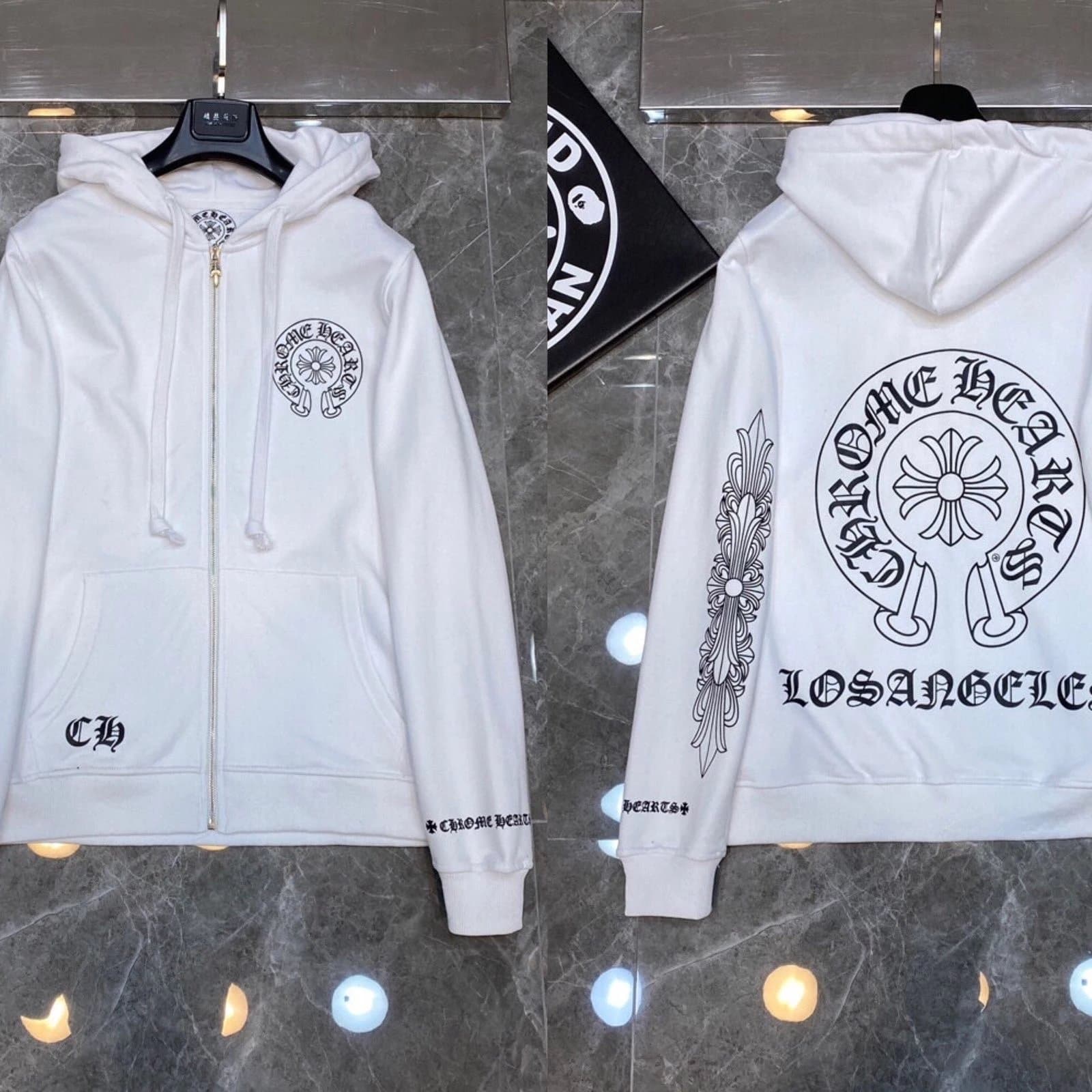 Chrome Hearts Zip-Up Hoodie Los Angeles