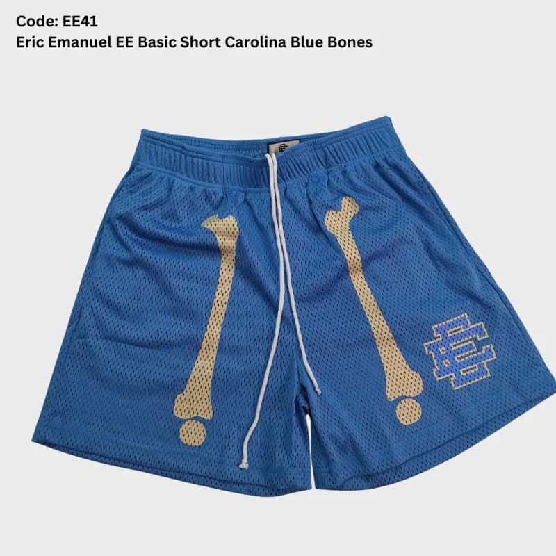Eric Emanuel Basic Short Carolina Blue Bones