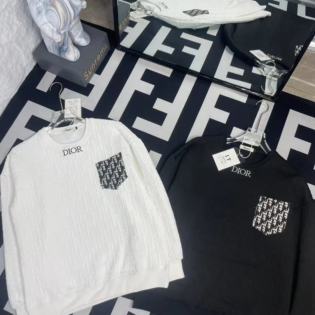 Dior Hooded Sweatshirt CD Logo — 不加绒 · white