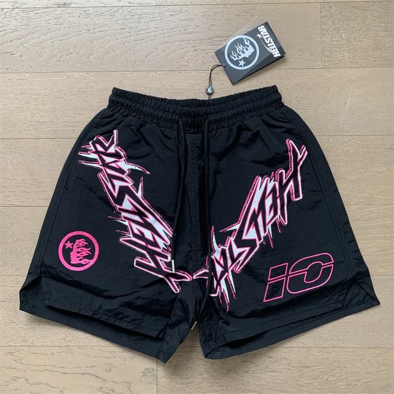 Sp5der Flame Shorts Gradient Flame Print — 708