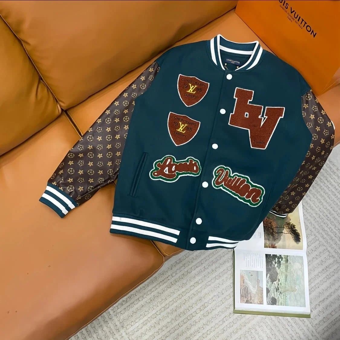 Louis Vuitton Varsity Jacket Monogram Patch — 15
