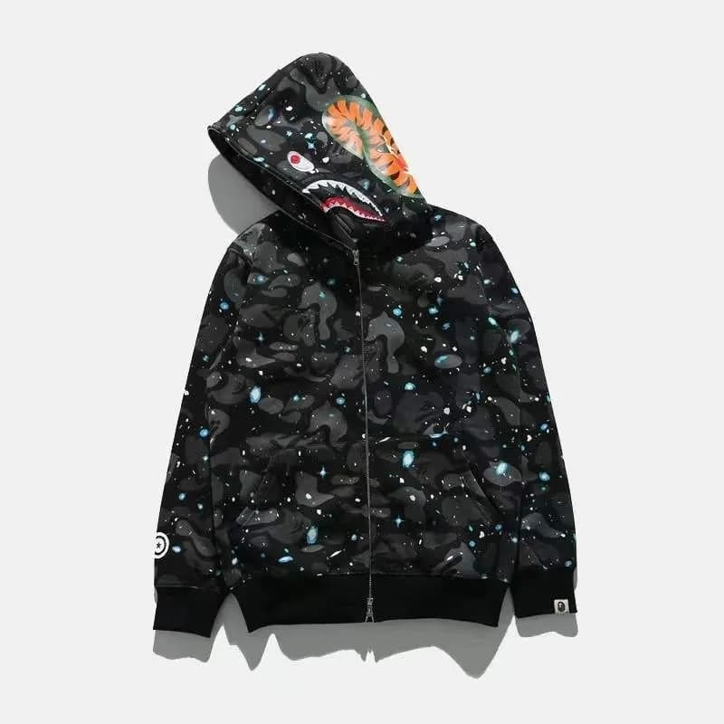 BAPE Shark Hoodie 1st Camo — A201113393-深灰