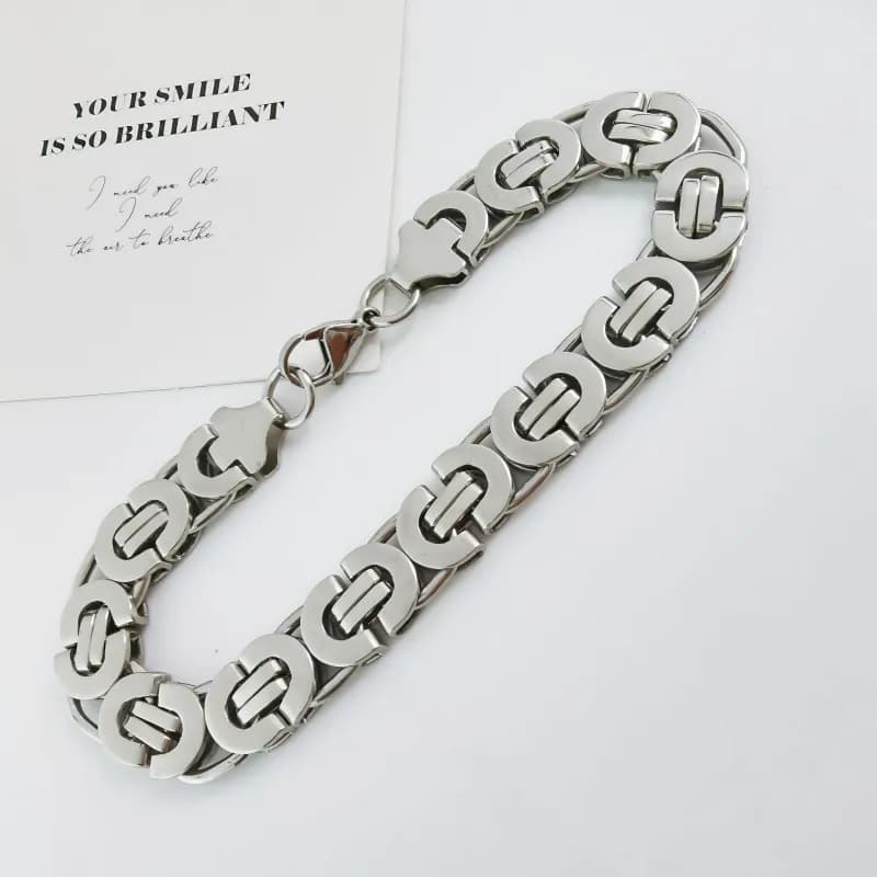 Chrome Hearts Link Chain Bracelet Bold Link Design