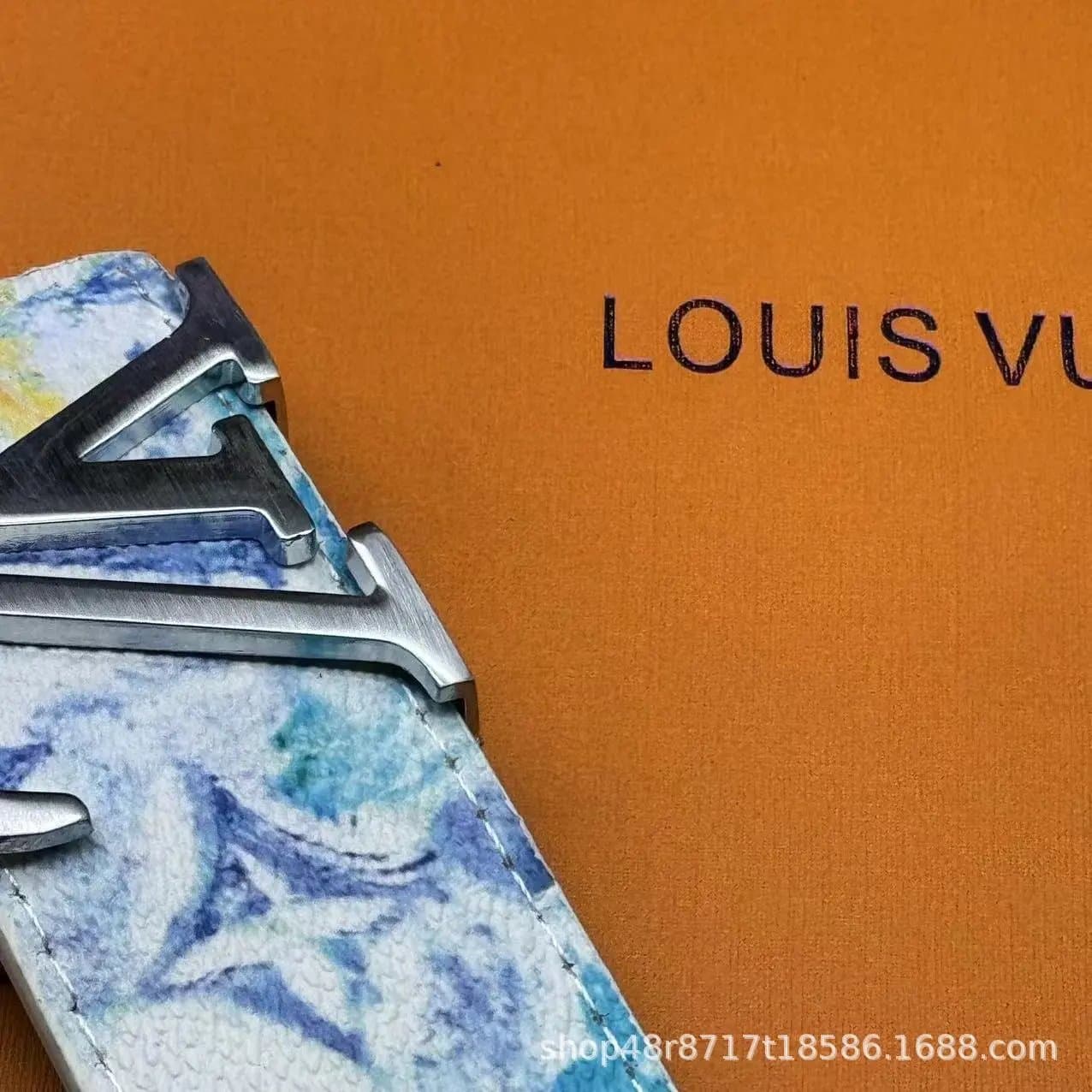 Louis Vuitton LV Initiales Belt Monogram Eclipse — 白兰涂鸦 银扣