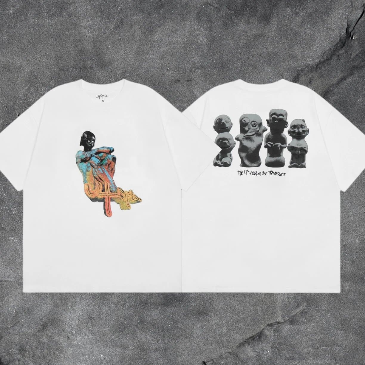 Travis Scott × Off-White T-Shirt Highest — 白色utopia文物 L125