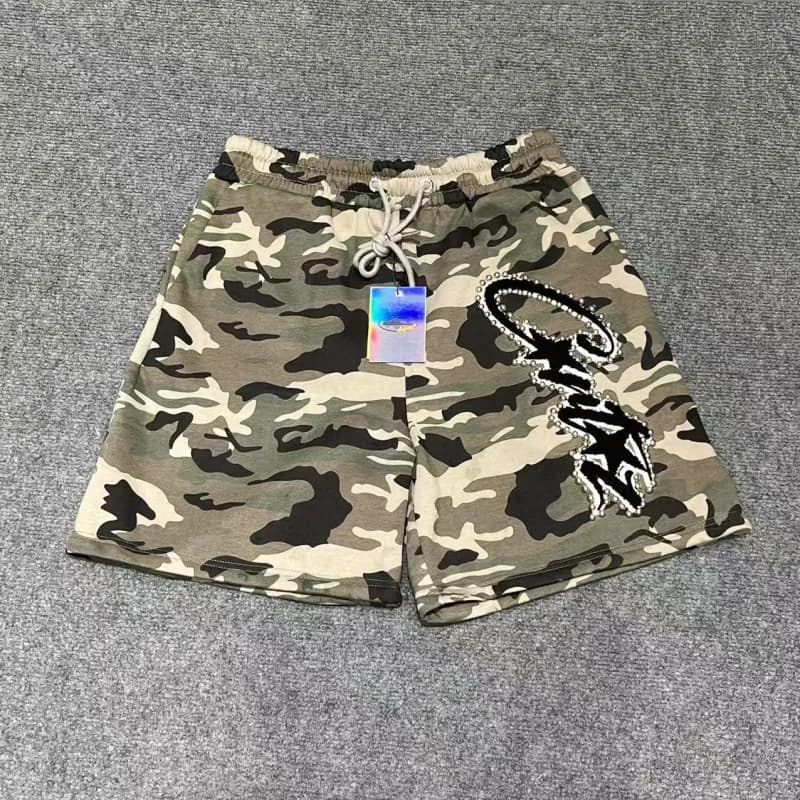 Corteiz Camo Shorts Crystal Logo