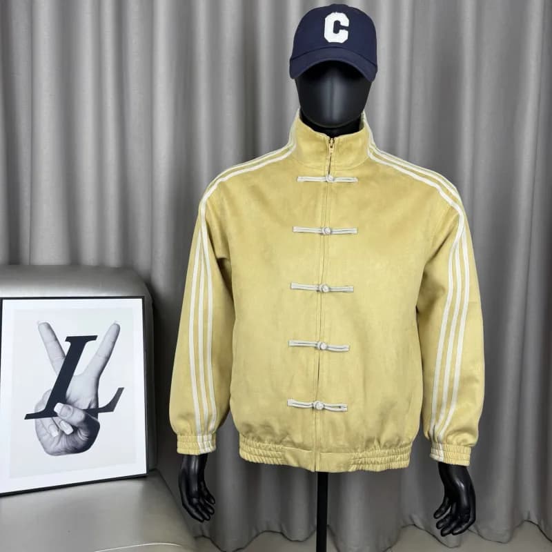 Adidas Mandarin Collar Jacket Chinese Knot Button