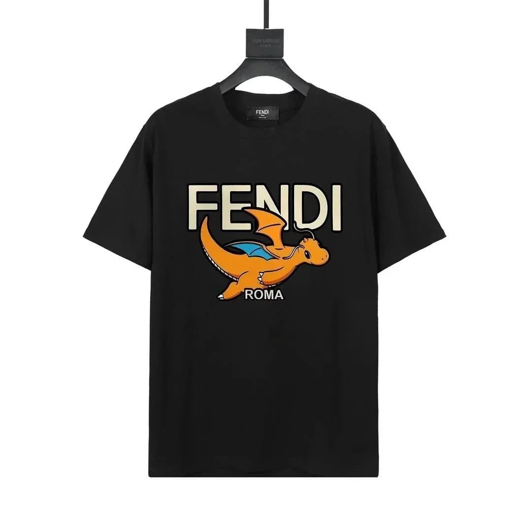 Fendi FF Logo T-Shirt Embossed Monogram — 010107002