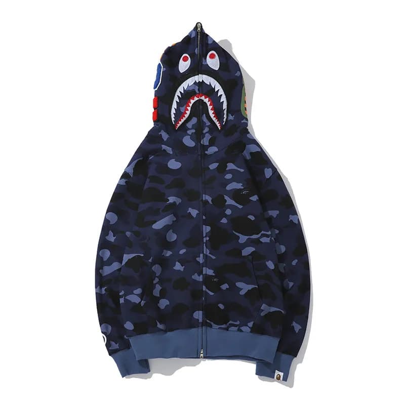 BAPE Shark Hoodie Camouflage