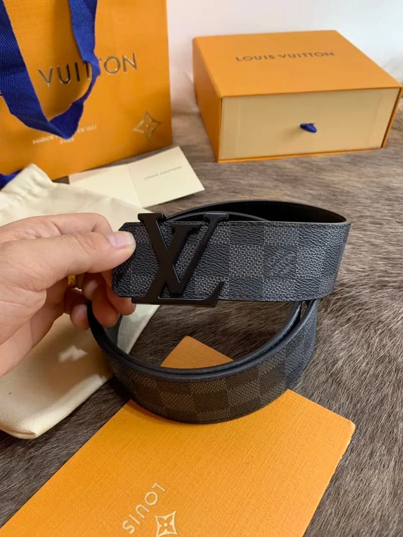 Louis Vuitton LV Initiales Belt Damier Graphite