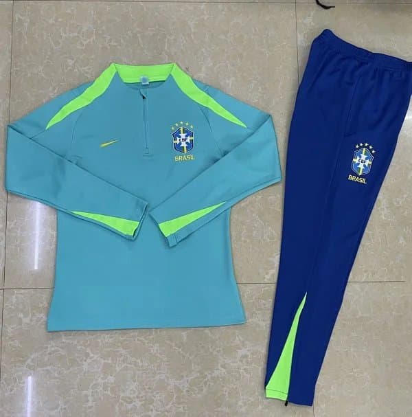 Nike Brazil Training Set Cyan and Neon Green