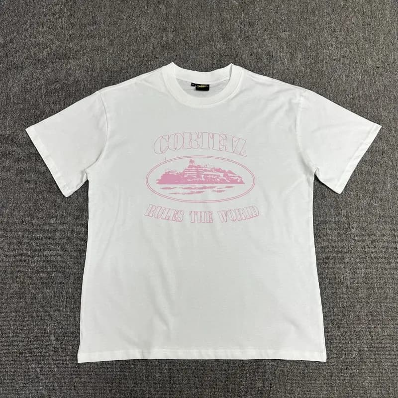 Corteiz T-Shirt Camo Logo — 3103 白粉