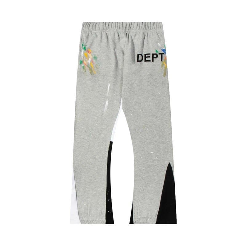 Corteiz Track Pants Paint Splatter — G18灰色
