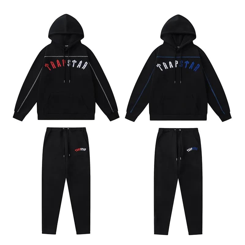 Corteiz Hoodie Trapstar Logo — 671-672 (white and blue characters
