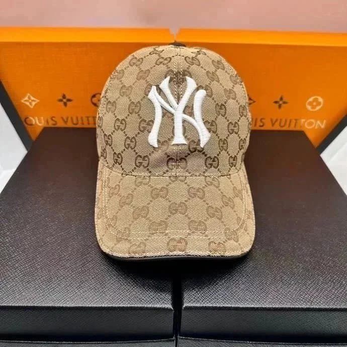 Gucci × MLB Baseball Cap GG Monogram NY Yankees