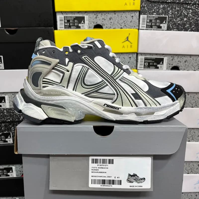 Balenciaga Speed Trainer Beige/Charcoal Grey