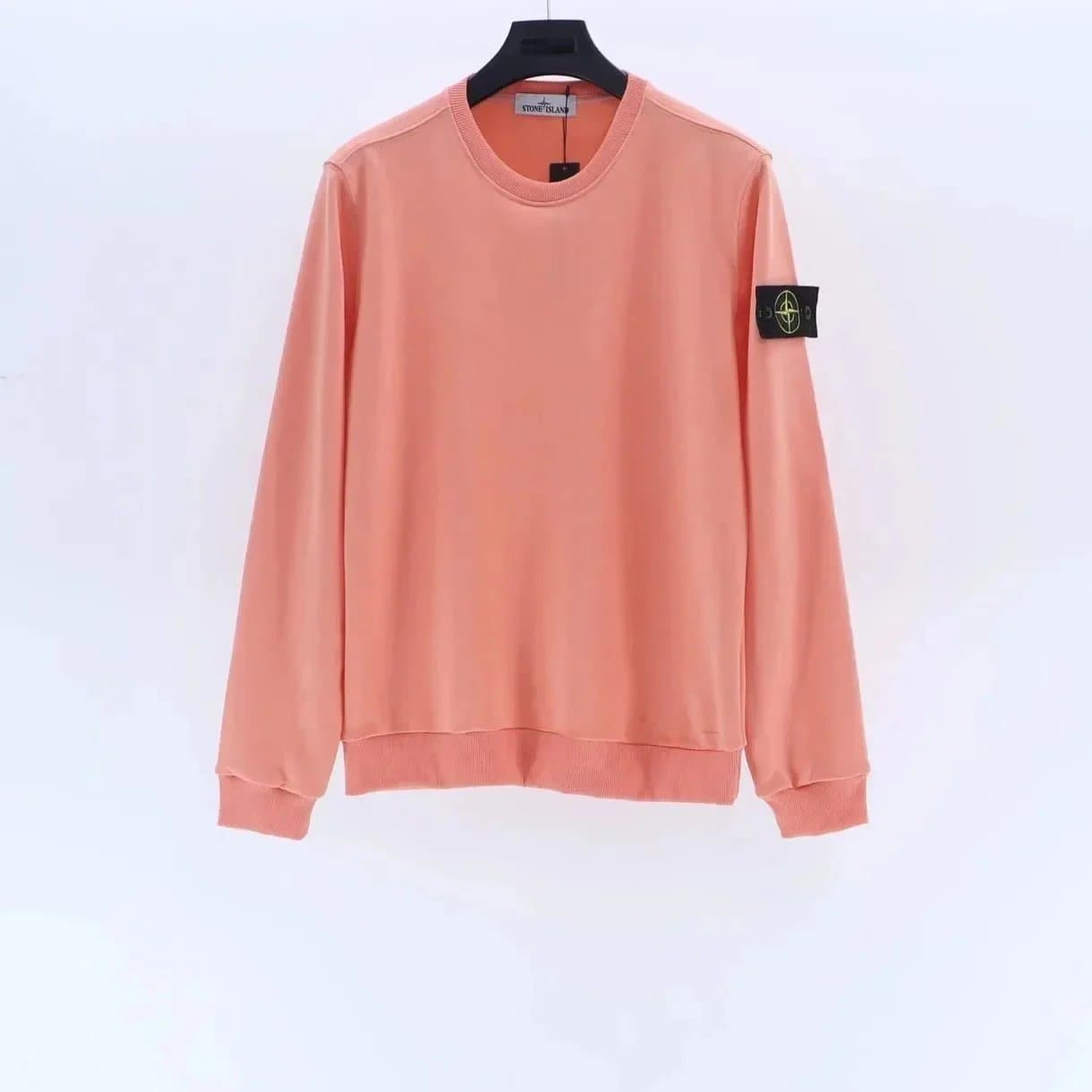Stone Island Crewneck Sweatshirt Solid Peach