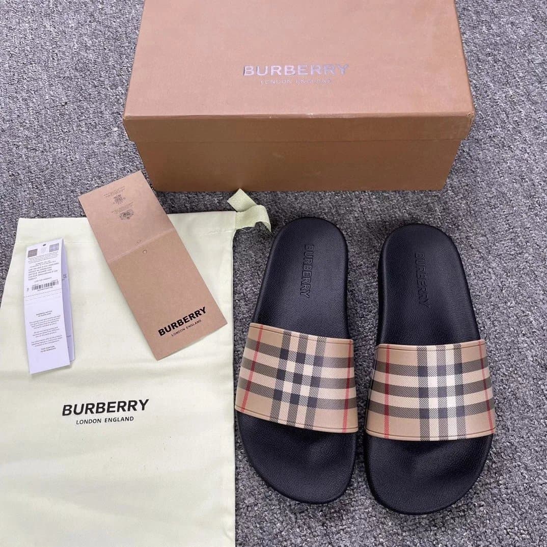 Burberry Check Slide Vintage Check