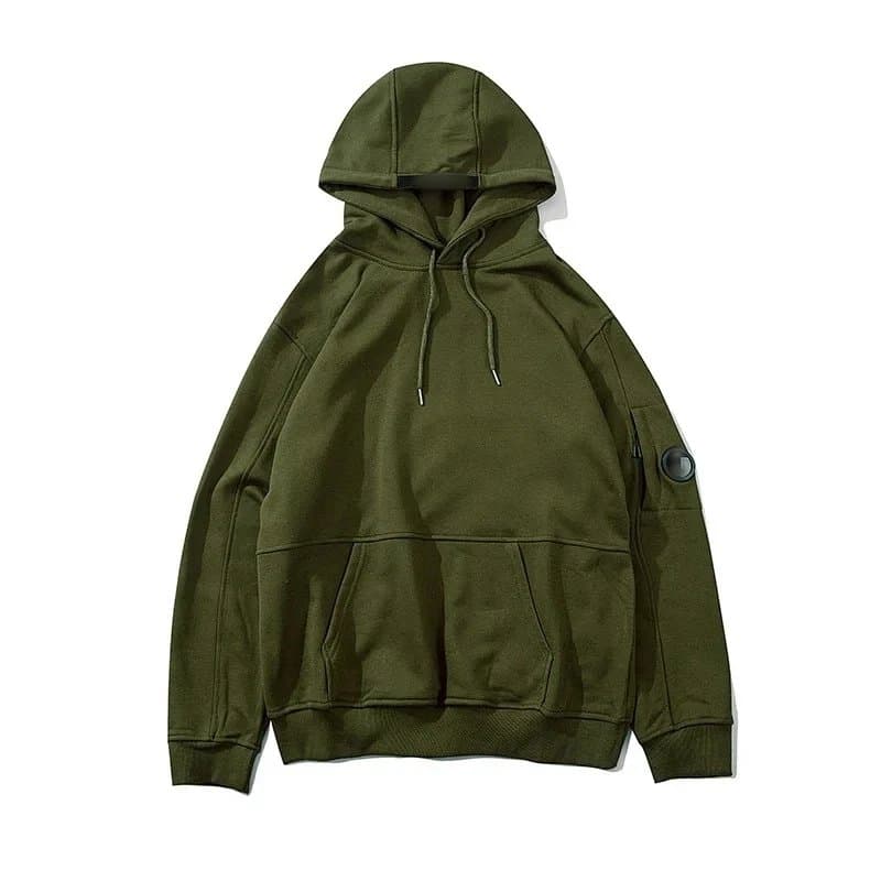 Chrome Hearts Hooded Sweatshirt Olive with Logo Patch