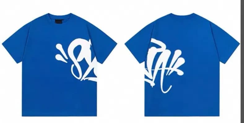 Palace Camp Collar Shirt Graffiti Logo — 浅蓝短袖
