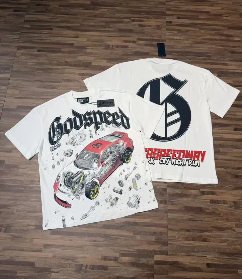 Graphic T-Shirt Godspeed Car Print
