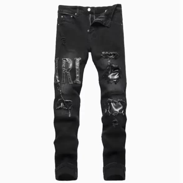 Diesel Slim Fit Jeans Silver Script Print — 黑色9830