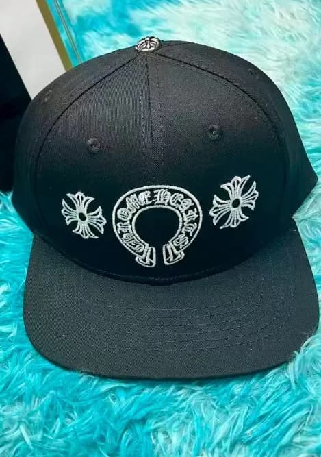 Chrome Hearts Snapback Cap Cross Logo Embroidery