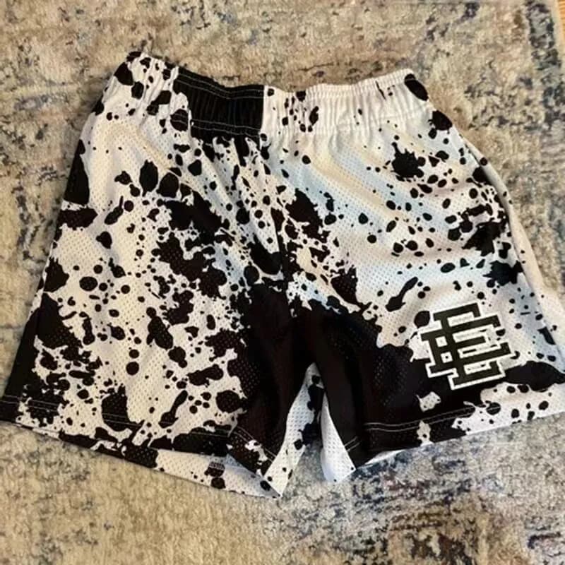 Fear of God Essentials Mesh Shorts Floral Logo Print — 银色1