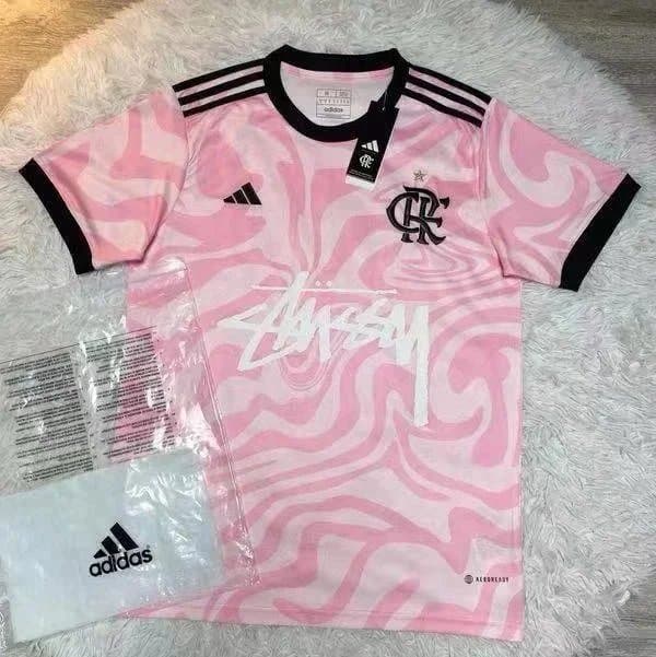 Adidas × Stüssy T-Shirt Rose Print — 23
