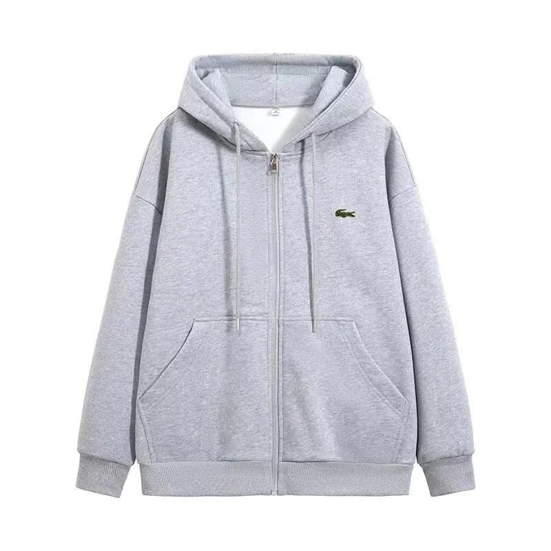 Moncler Zip-Up Hoodie Logo Patch — EY003