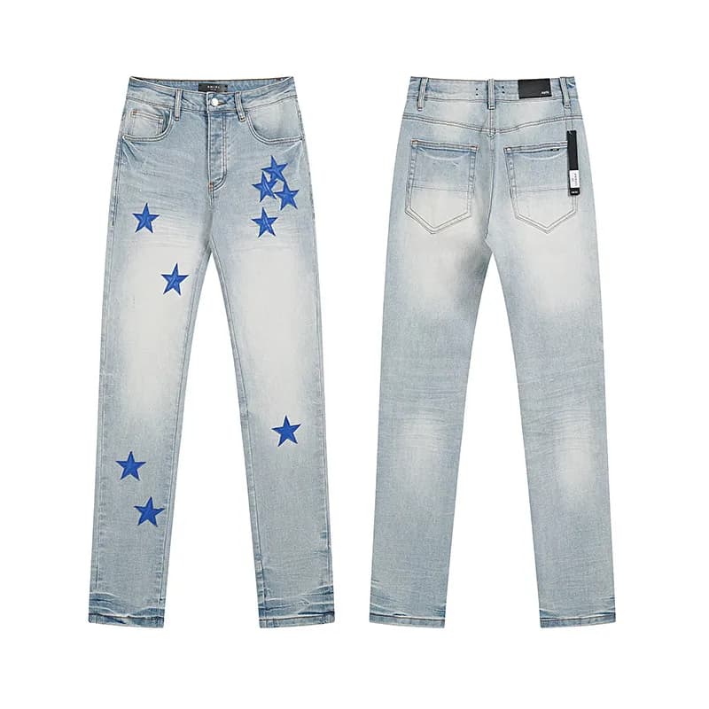 Slim Fit Jeans Star Embroidered