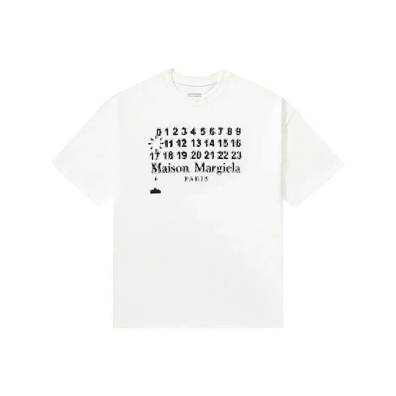 Maison Margiela Numbered Patch Tee Black Patch Print — A25