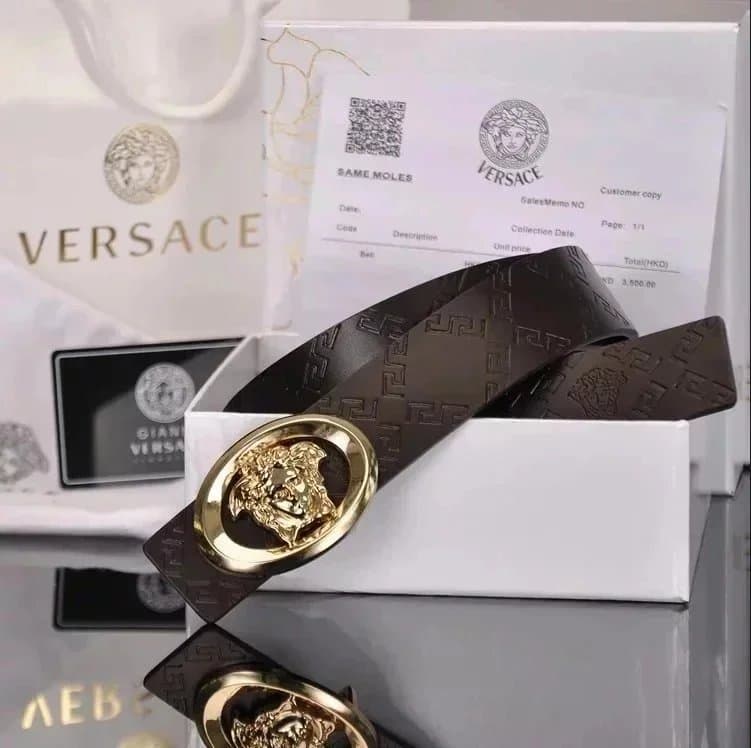 Versace Medusa Belt Gold Medusa Buckle
