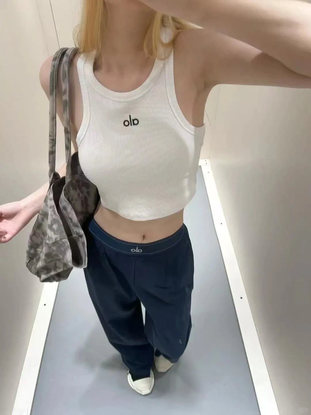 Fear of God Essentials Ribbed Crop Tank Logo