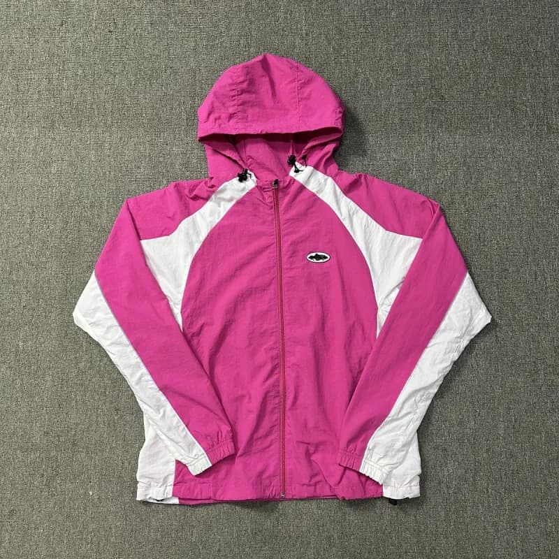 Chrome Hearts Track Jacket White Stitch Detail — 889玫白