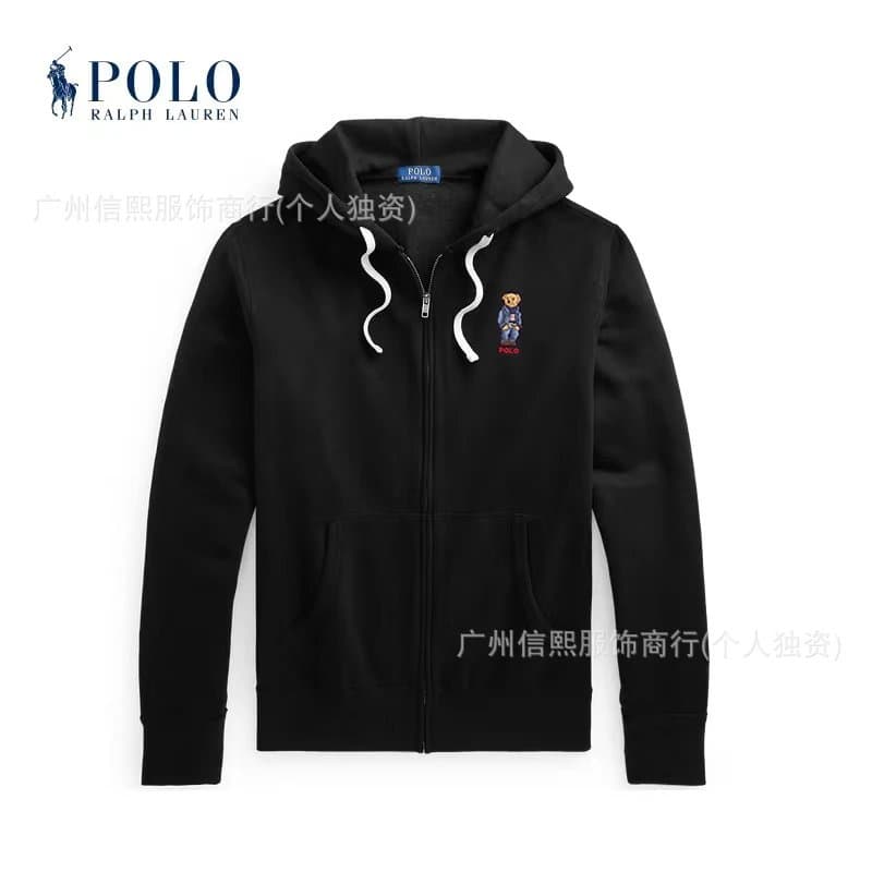 Polo Ralph Lauren Zip-Up Hoodie Polo Bear Embroidery