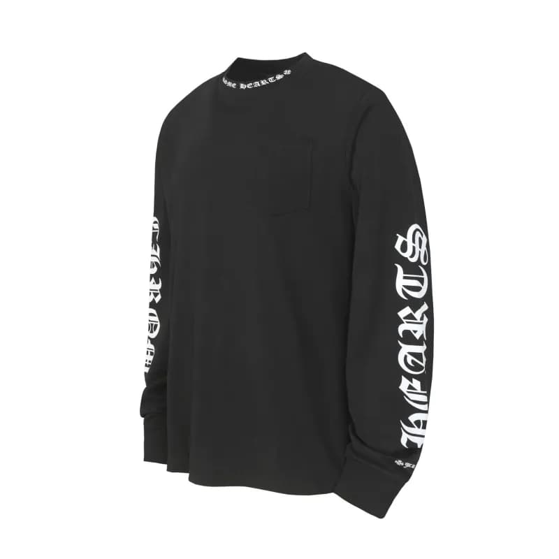 Graphic Tee Chrome Hearts Lips & Skull — 9011黑色2121