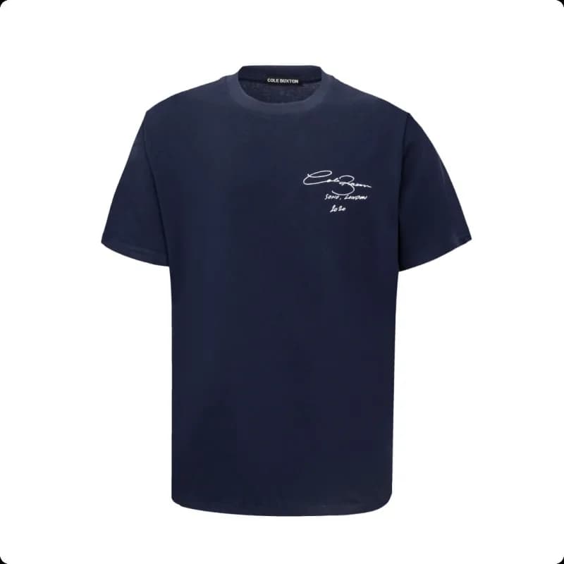 Cole Buxton Hooded Sweater CB Logo — C04 navy blue