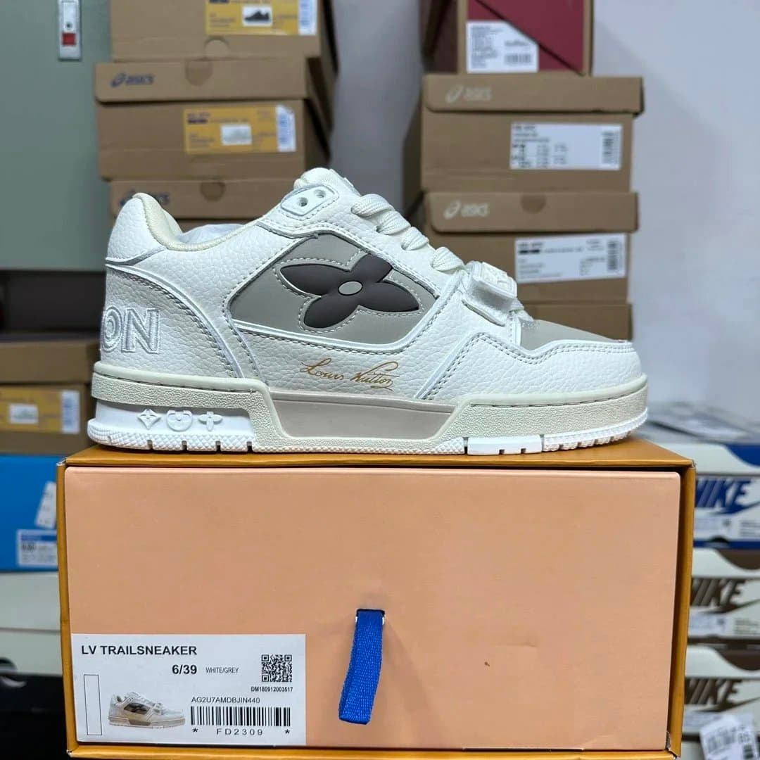 Louis Vuitton × Asics LV Trail Sneaker White/Grey