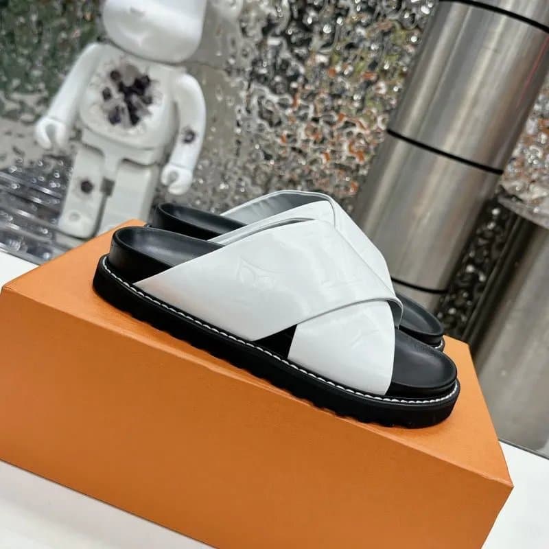 Louis Vuitton Slide Sandal Monogram Patent